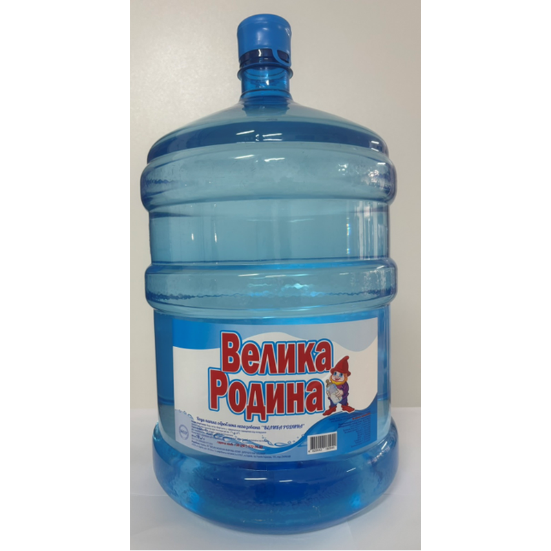 Вода питна "Велика Родина", оброблена, негазована, 19л